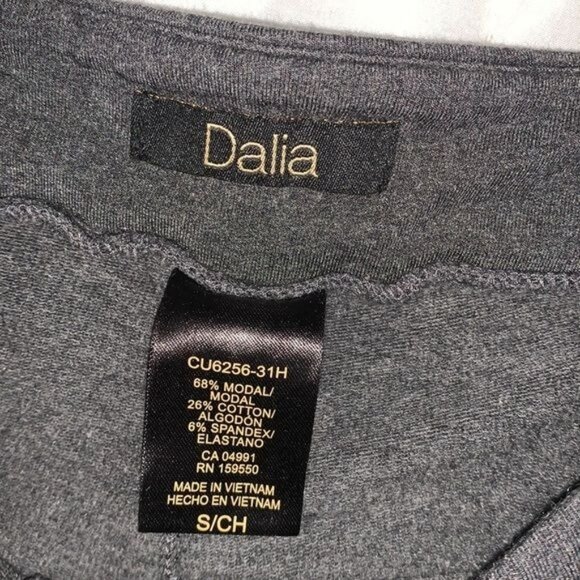 Dalia Womens Gray Stretchy Modal Blend Pants S - Picture 2 of 10